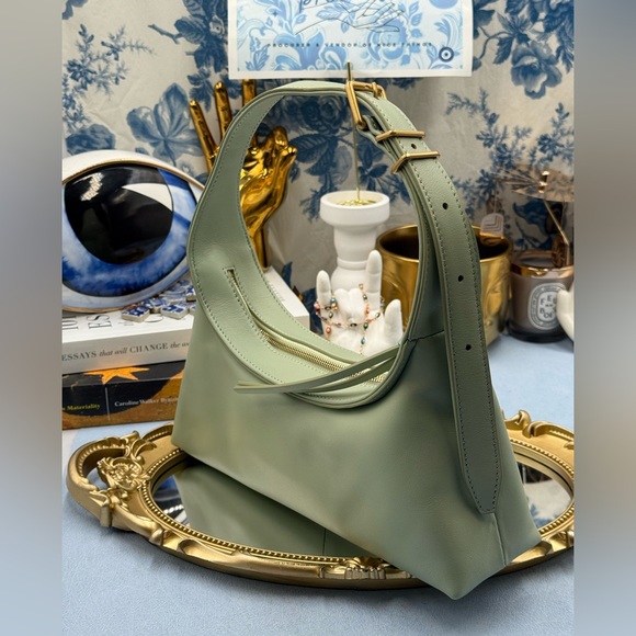 🆕 OROTON 🧿 NWOT Cinder Mini Baguette Shoulder Bag, Agave Green - Picture 4 of 12
